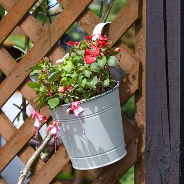6in Fence & Balcony Hanging Pot - Ivory 6in Fence & Balcony Hanging Pot - Ivory