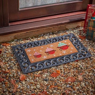 Festive Robins Insert Decoir Mat 23x53cm