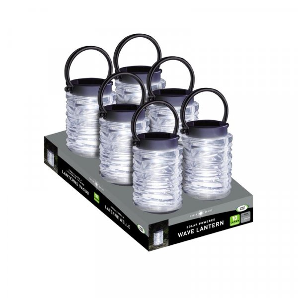 Smart solar clearance wave lantern
