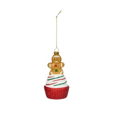 Gingerbread Cupcake Pendant