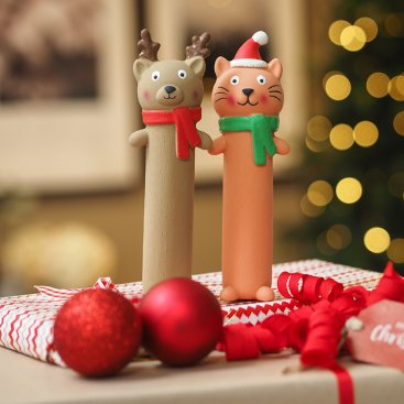 Latex Sausage Squeaker, Mixed Case