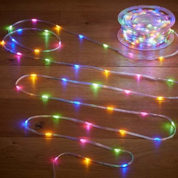 TwoTone Rechargeable String Lights - 100 LEDs - Warm/Multi