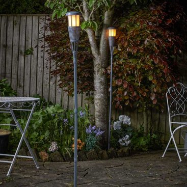 Smart solar sales compact flaming torch