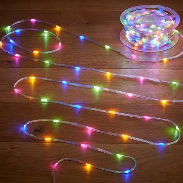 TwoTone Rechargeable String Lights - 200 LEDs - Warm/Multi