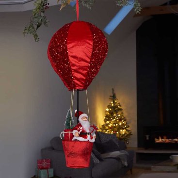 Santa's Ruby Sequinned Balloon