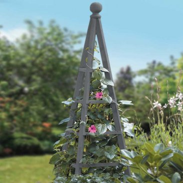 Woodland Obelisk 1.5m - Slate Grey, FSC1