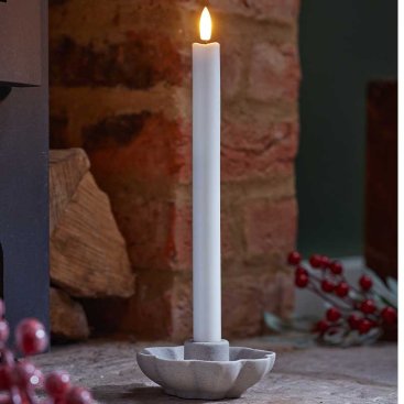 Faux Flame Table Candles, 2pk - White