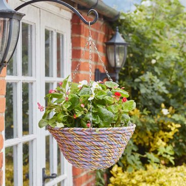 14in Faux Rattan Basket - Gala