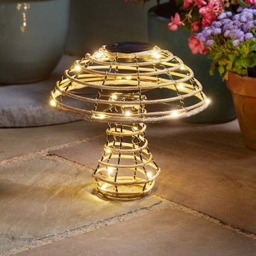 GlowCap Rattan Mushroom Large